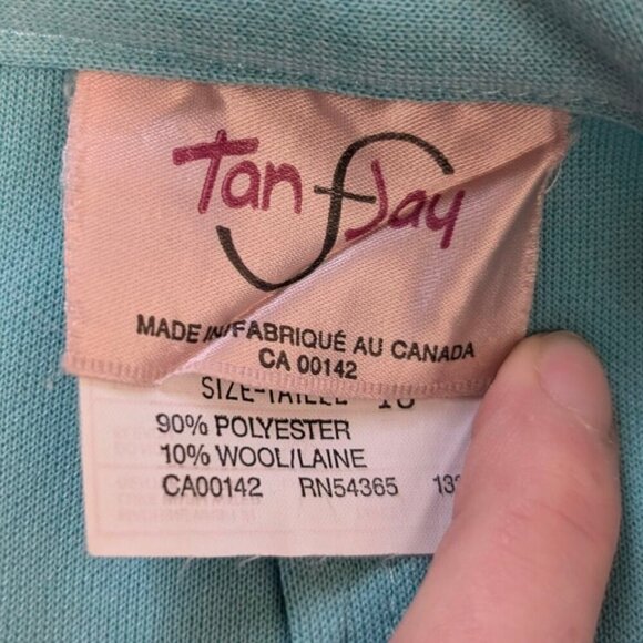 🍁TanJay Vintage Blue Belted Skirt - Picture 7 of 8